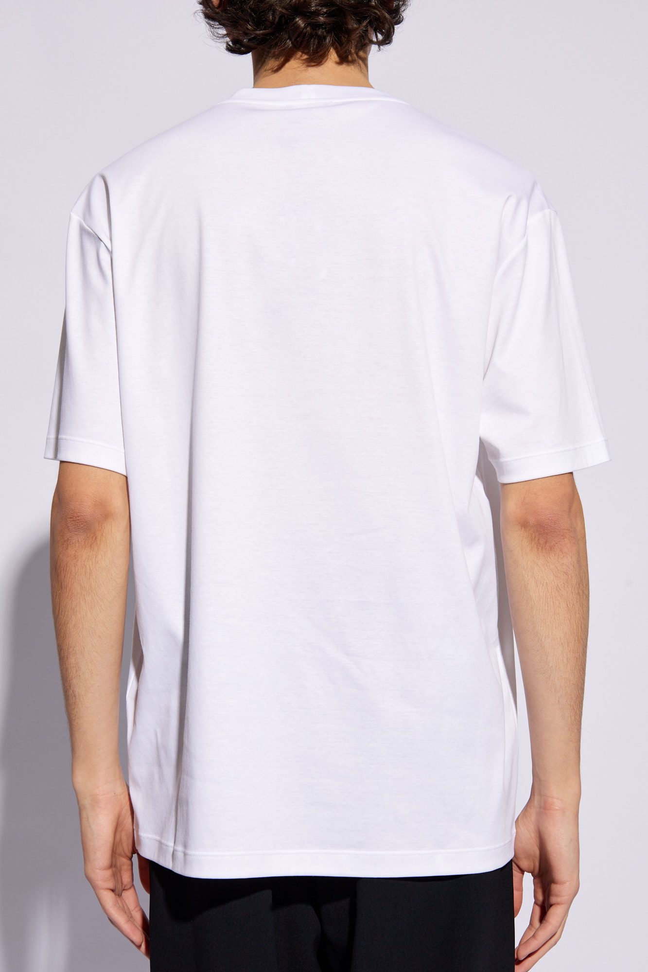 ■ GIORGIO ARMANI ■ シグニチャープリント Tシャツ Giorgio Armani Cotton T-Shirt 3HSM72.SJTKZ-UB100 SALUTE